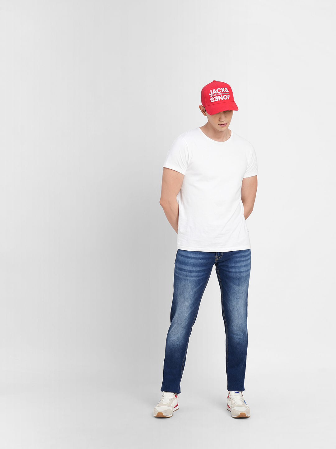 Dark Blue Low Rise Glenn Slim Fit Jeans