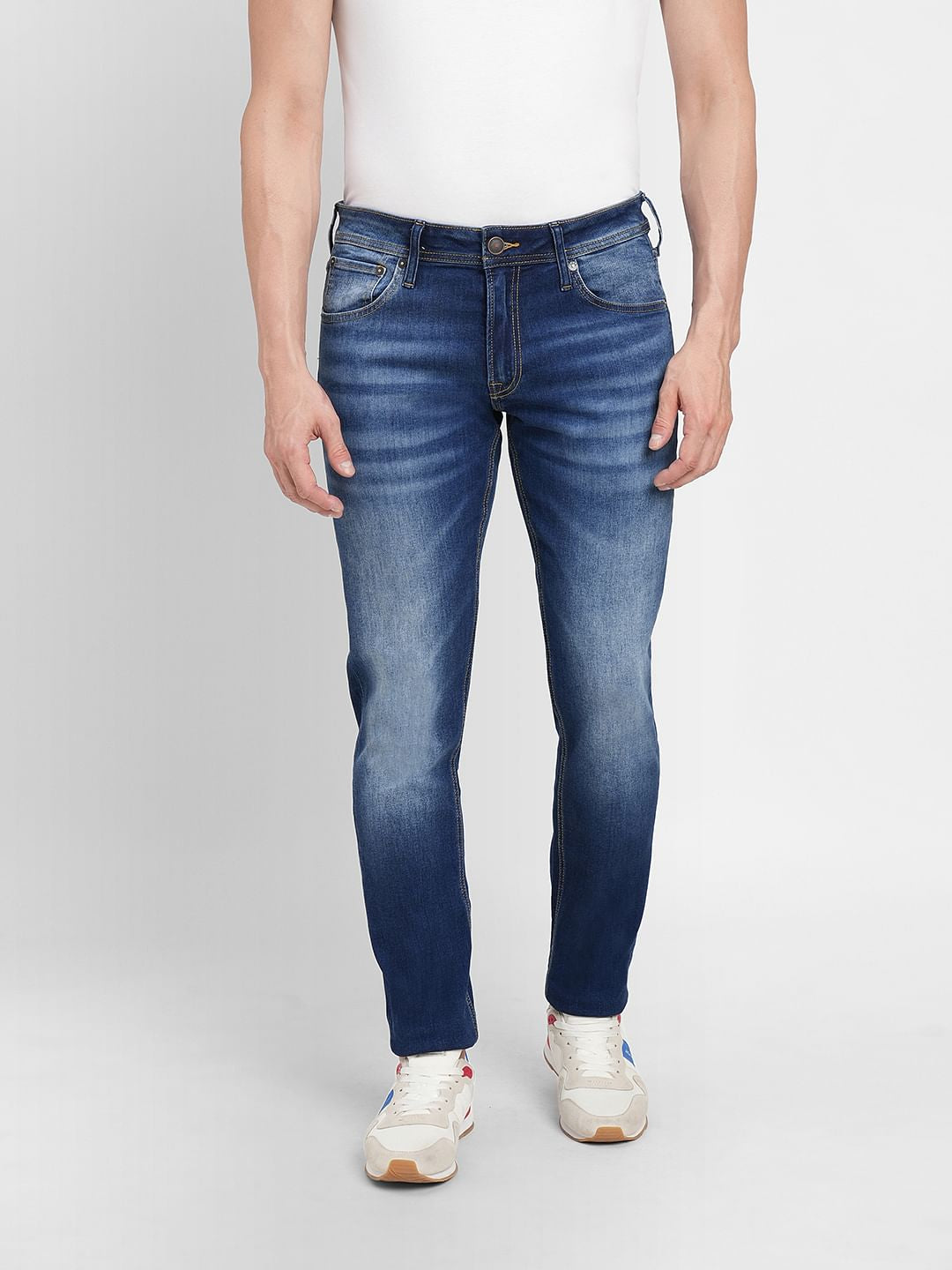 Dark Blue Low Rise Glenn Slim Fit Jeans
