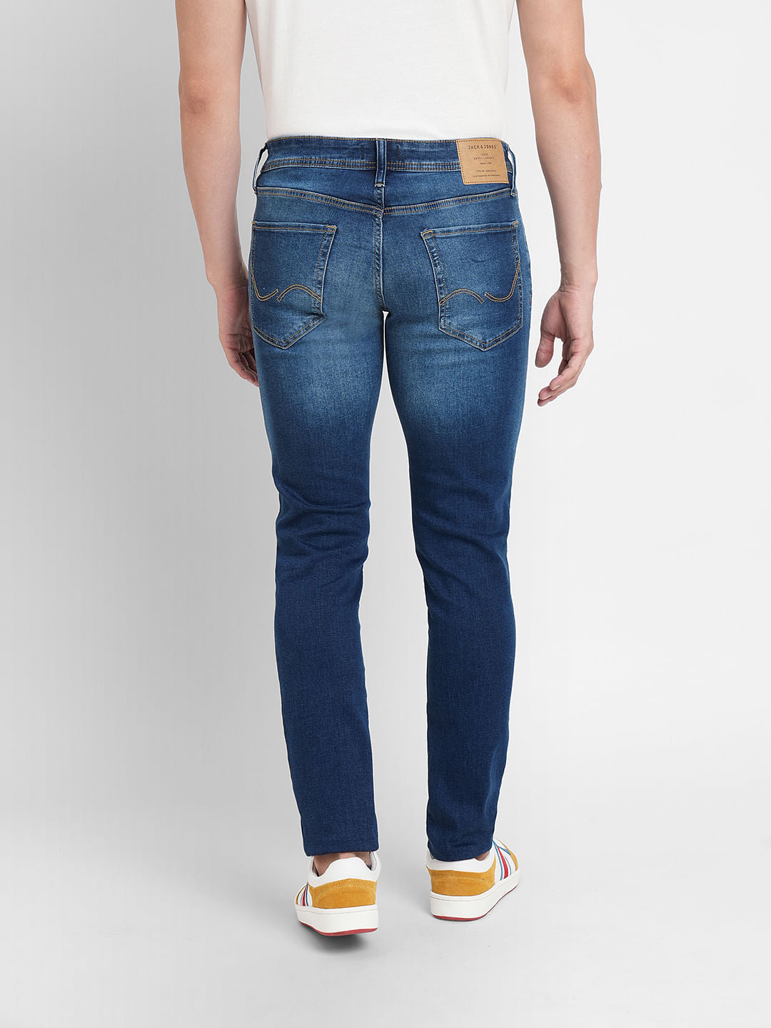 Dark Blue Low Rise Glenn Slim Fit Jeans