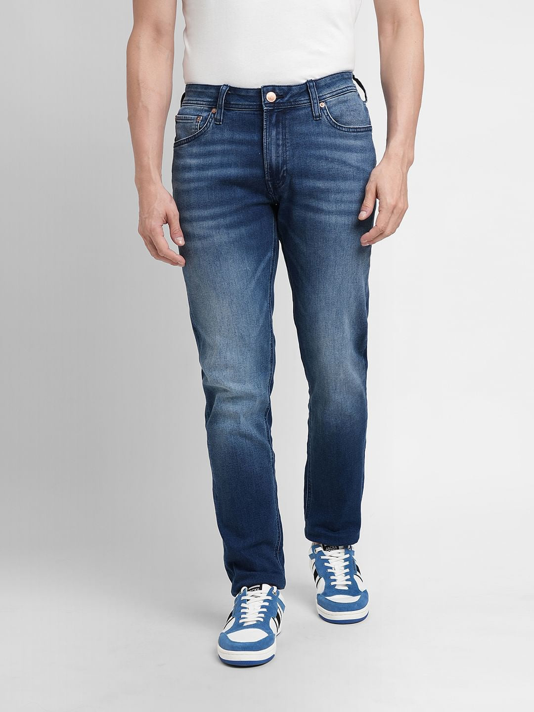 Blue Low Rise Ben Skinny Jeans