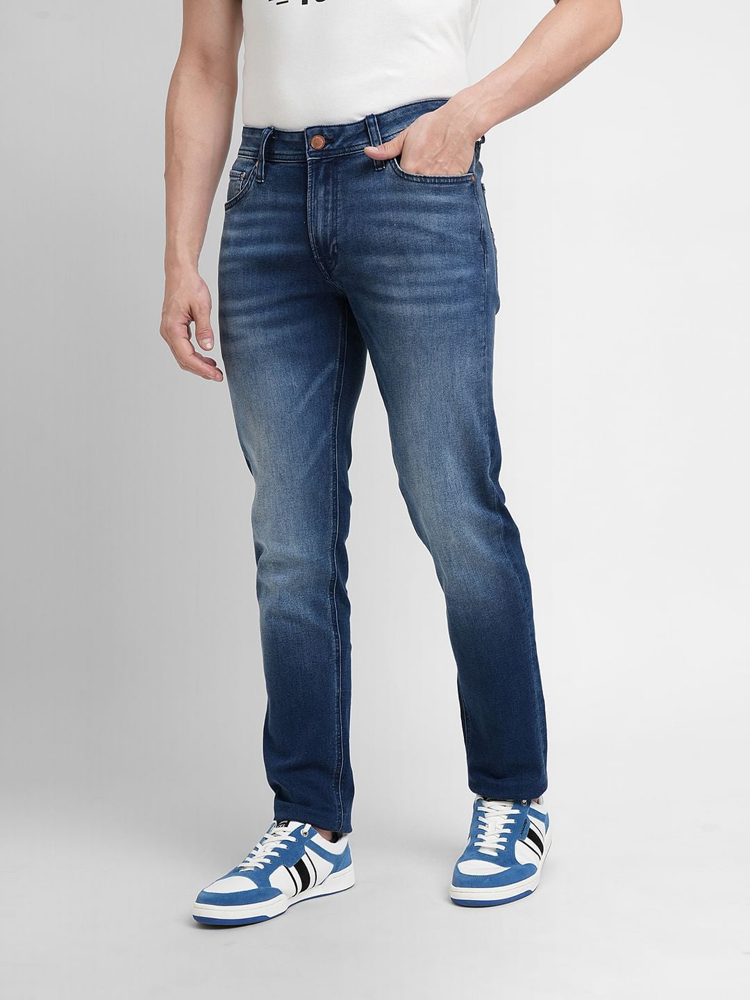 Blue Low Rise Ben Skinny Jeans