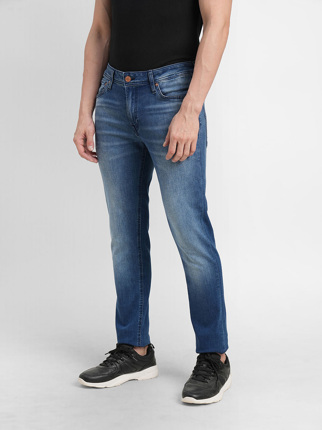 Blue Low Rise Ben Skinny Fit Jeans