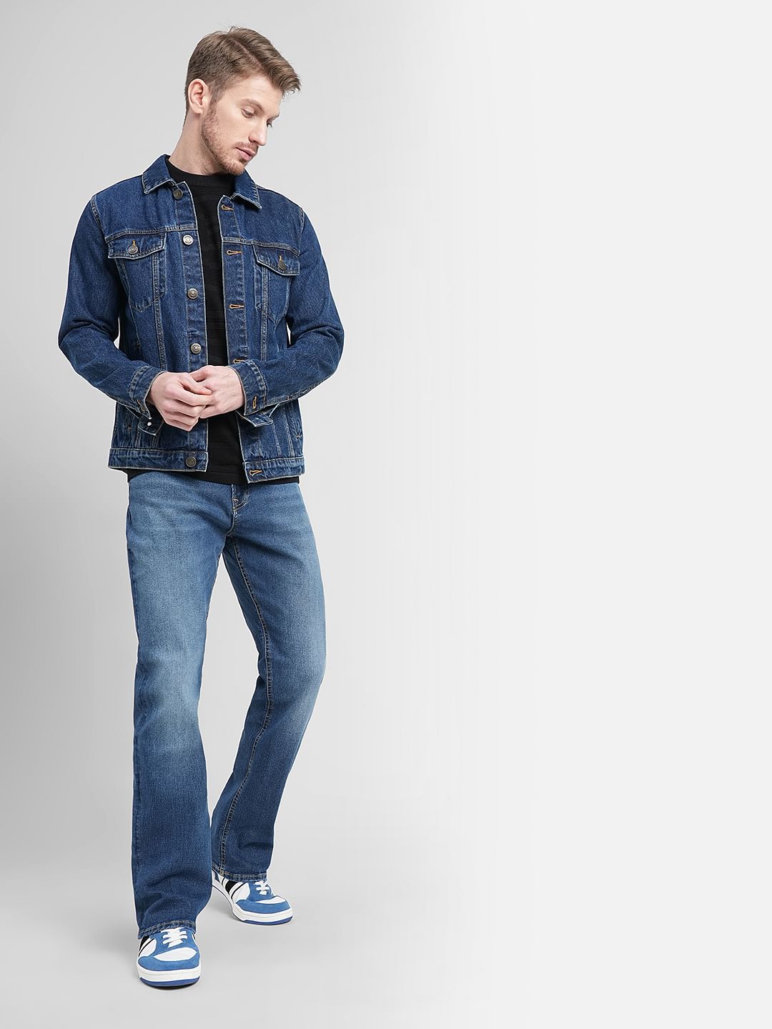 Blue High Rise Ray Bootcut Jeans - 28/30