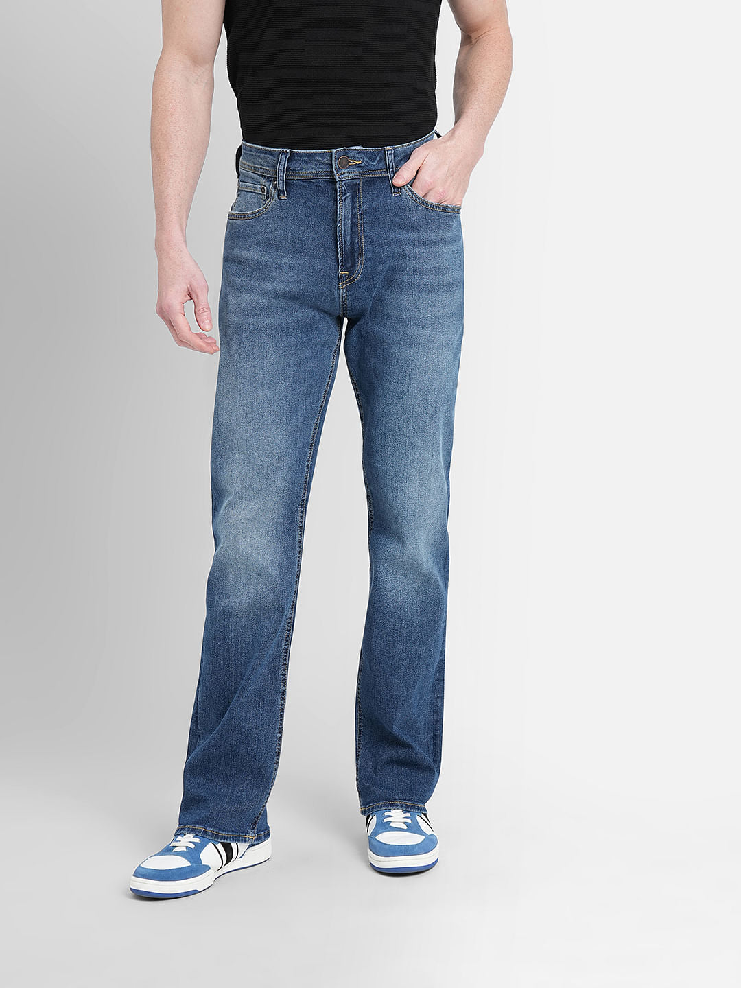 Blue High Rise Ray Bootcut Jeans