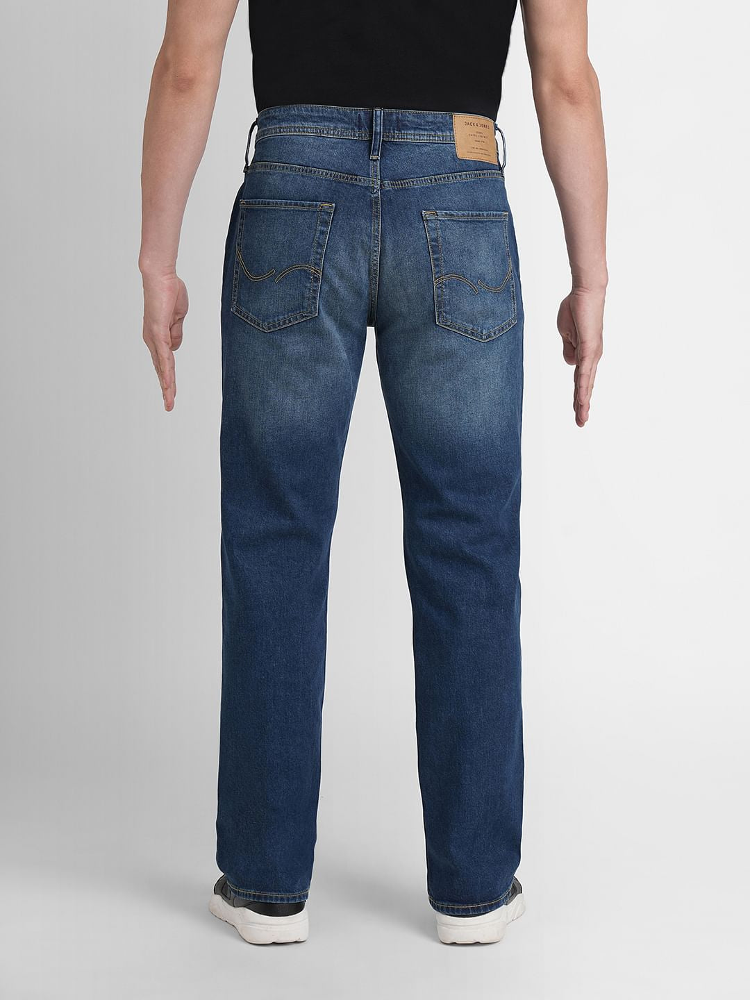 Dark Blue High Rise Bootcut Jeans