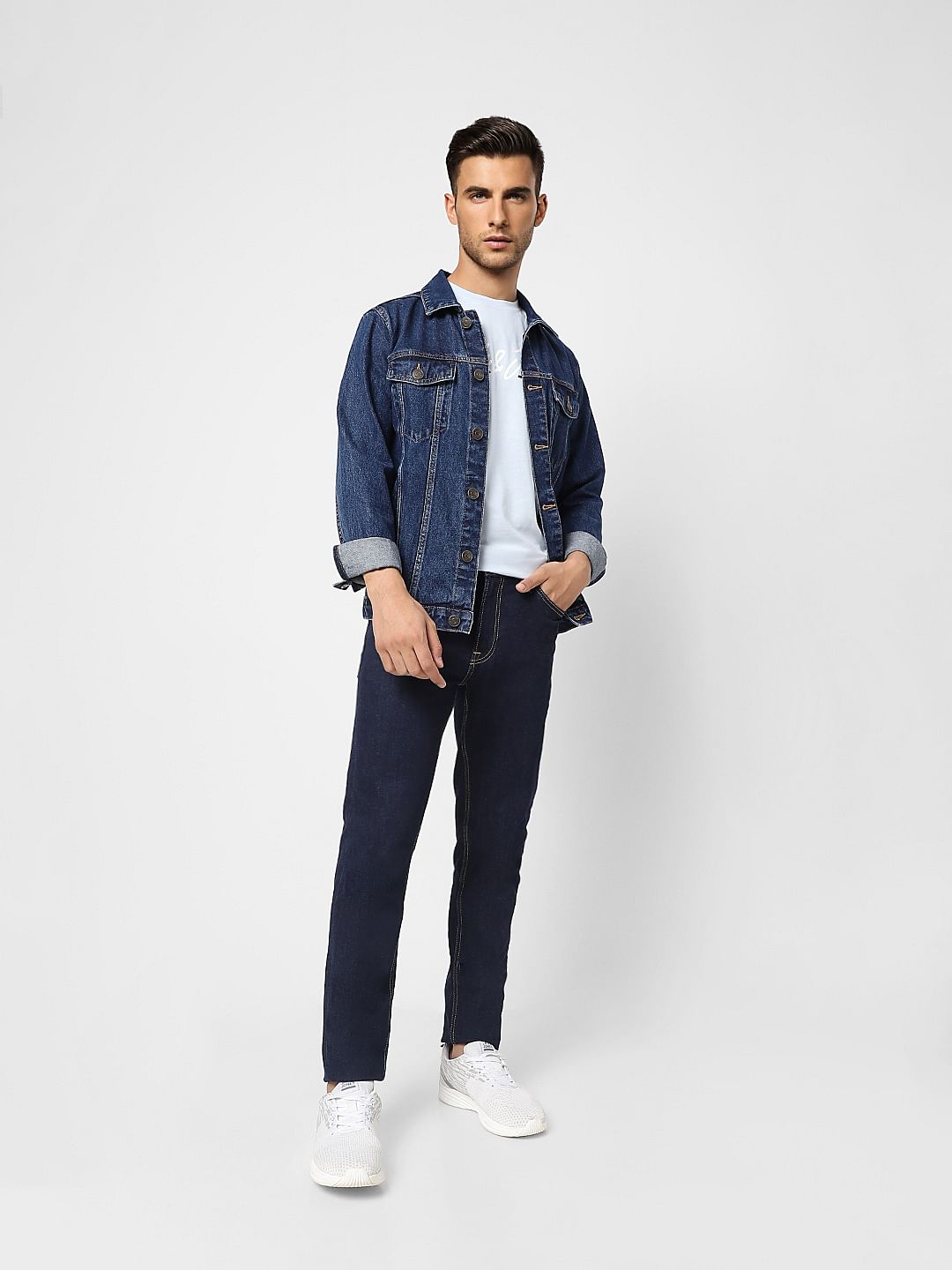 Dark Blue Low Rise Ben Skinny Jeans - 28/30