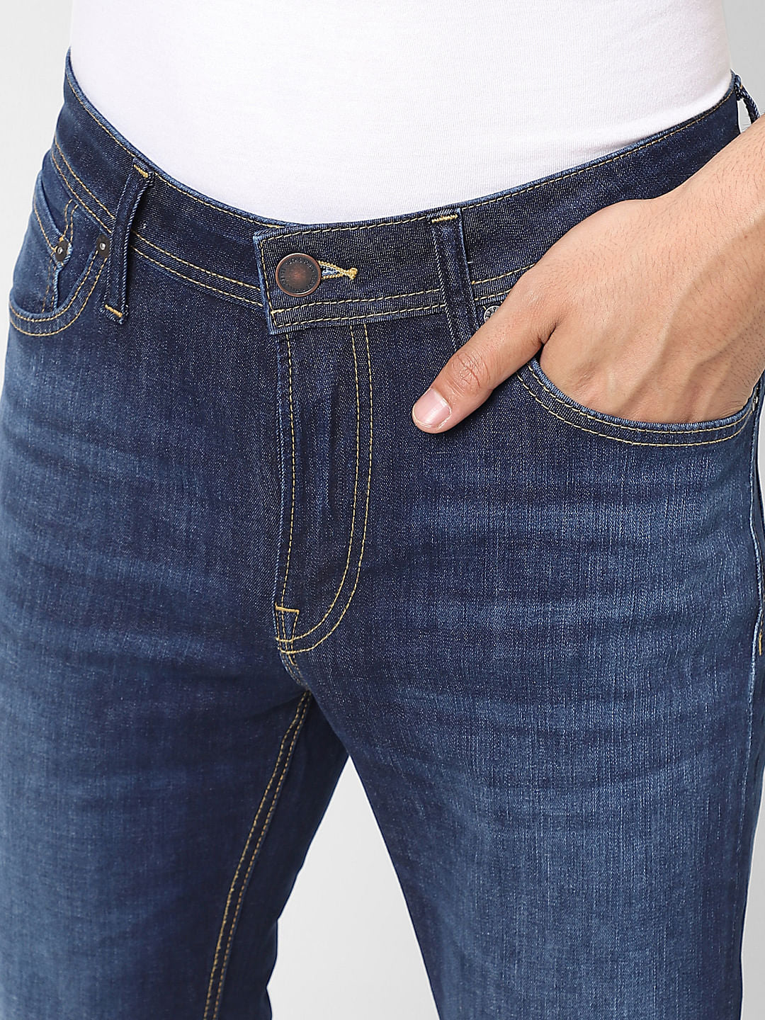 Dark Blue Low Rise Ben Skinny Jeans