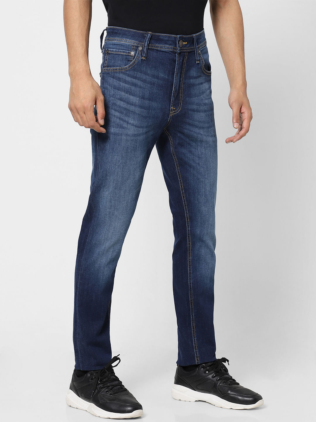 Blue Low Rise Faded Ben Skinny Jeans