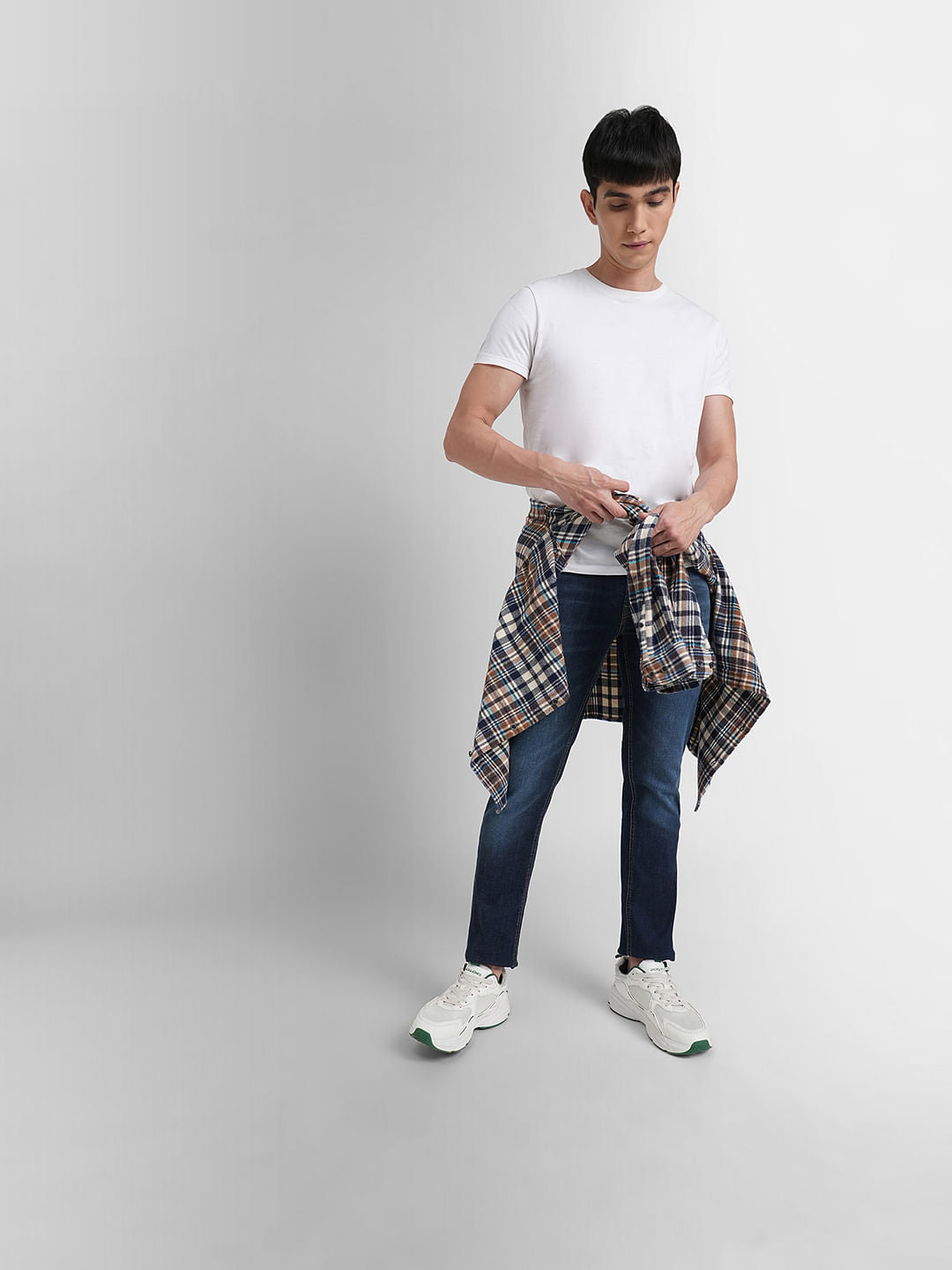 Dark Blue Low Rise Ben Skinny Jeans - 28/30