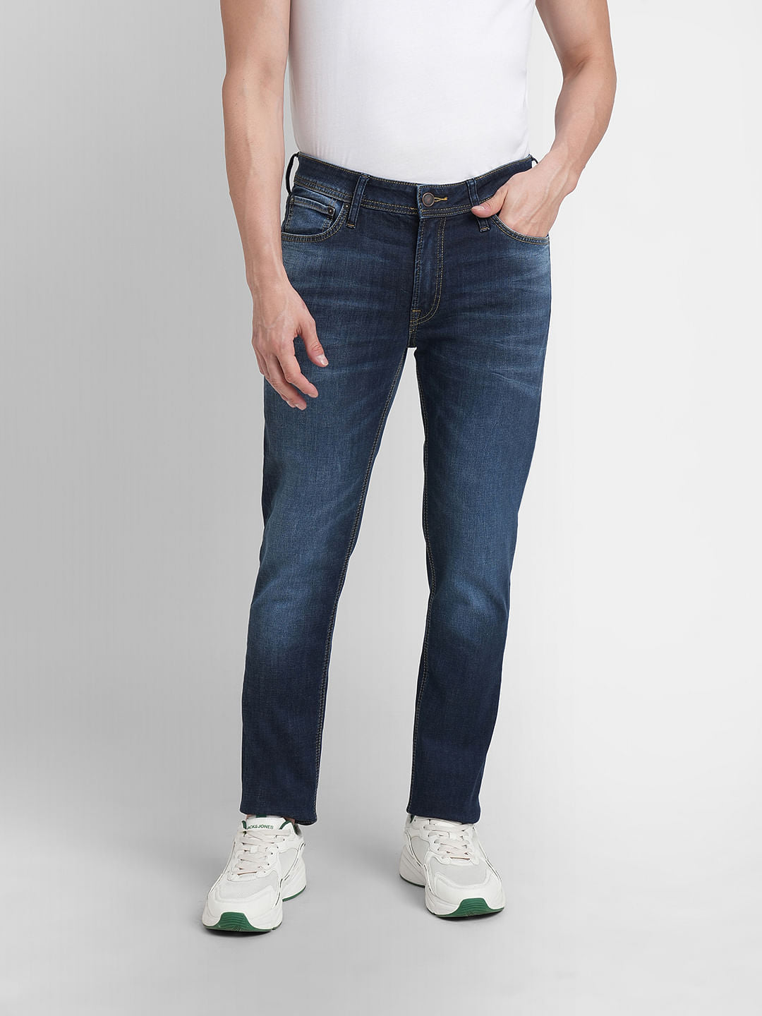Dark Blue Low Rise Ben Skinny Jeans