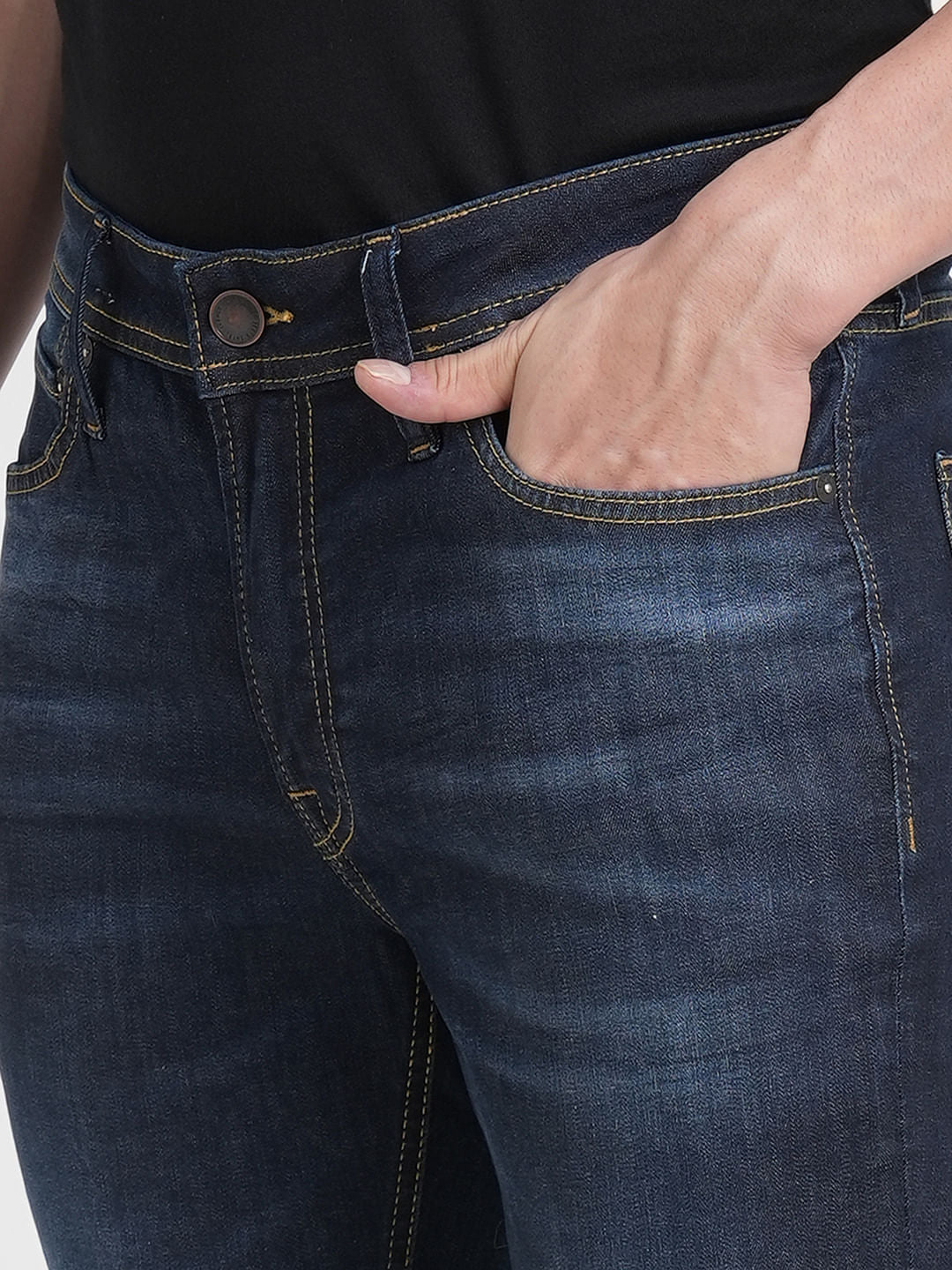 Dark Blue Low Rise Ben Skinny Jeans