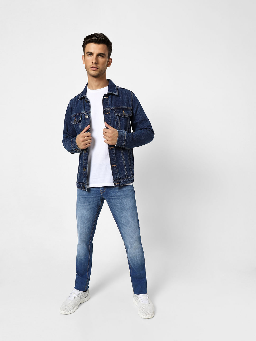 Light Blue Low Rise Washed Slim Jeans - 28/30