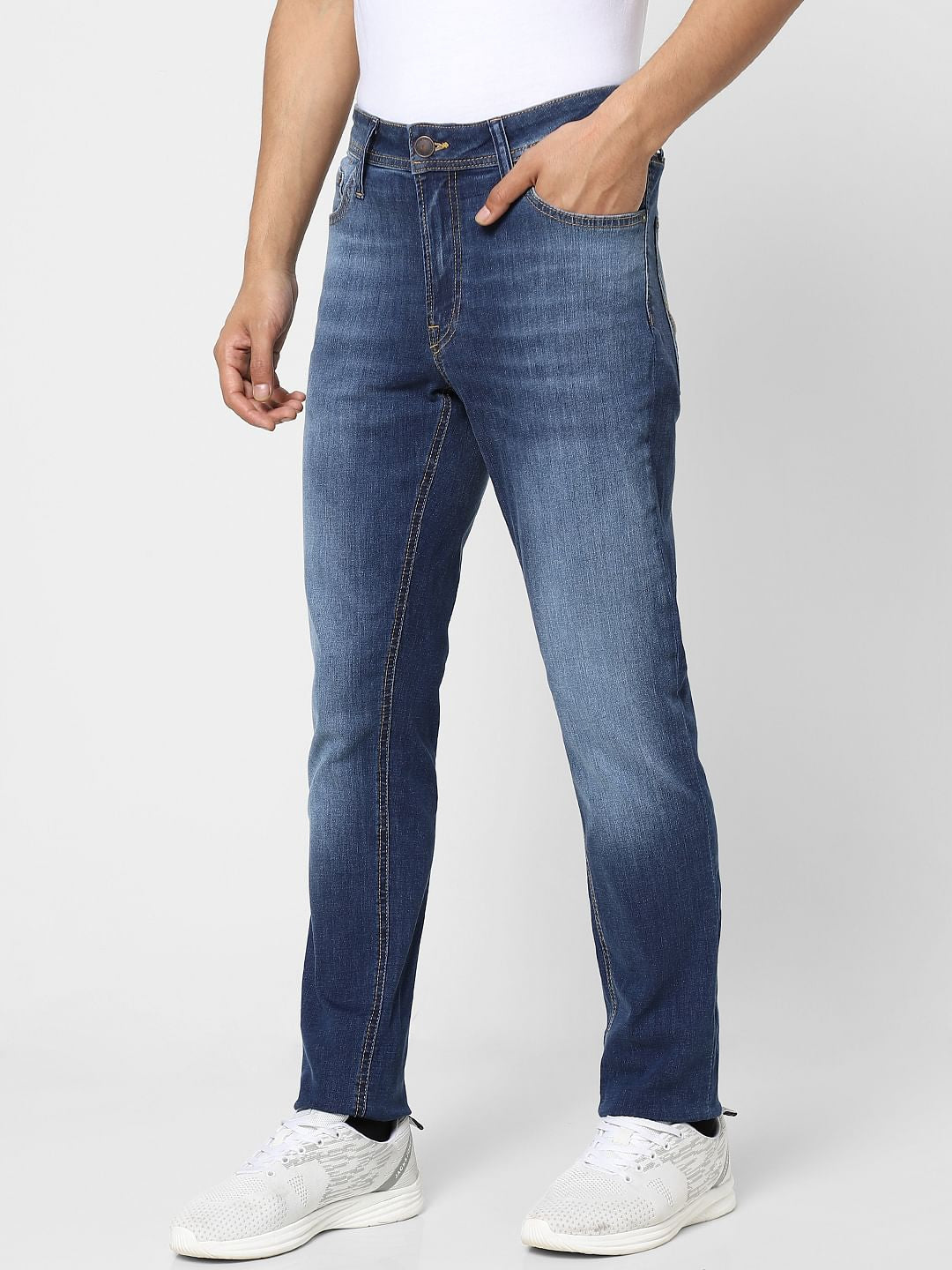 Dark Blue Low Rise Ben Skinny Jeans