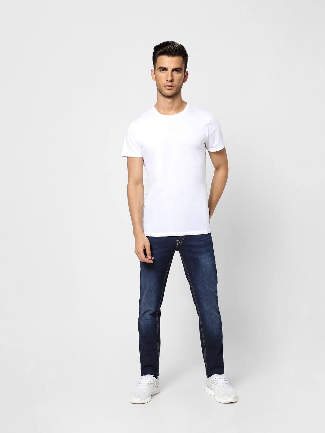 Dark Blue Low Rise Ben Skinny Jeans