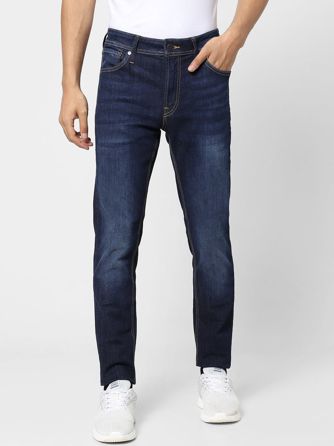 Dark Blue Low Rise Ben Skinny Jeans