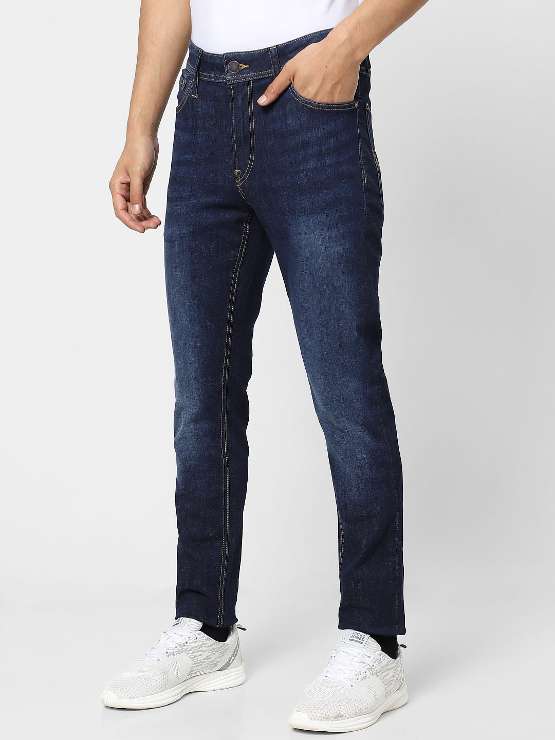 Dark Blue Low Rise Ben Skinny Jeans