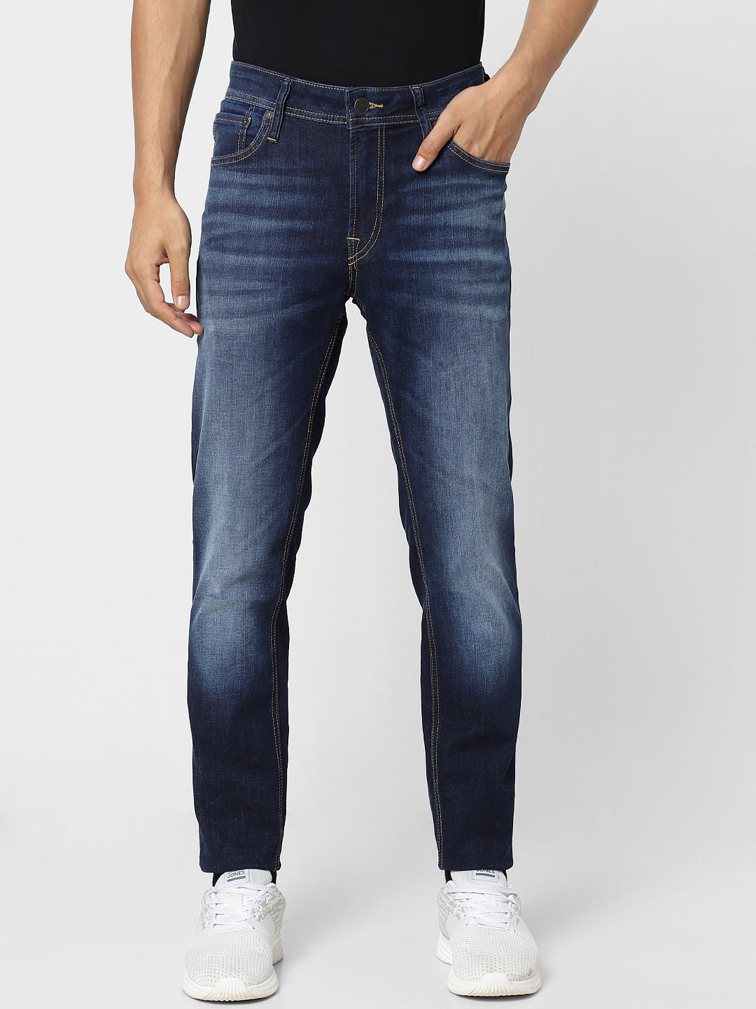 Dark Blue Low Rise Ben Skinny Jeans