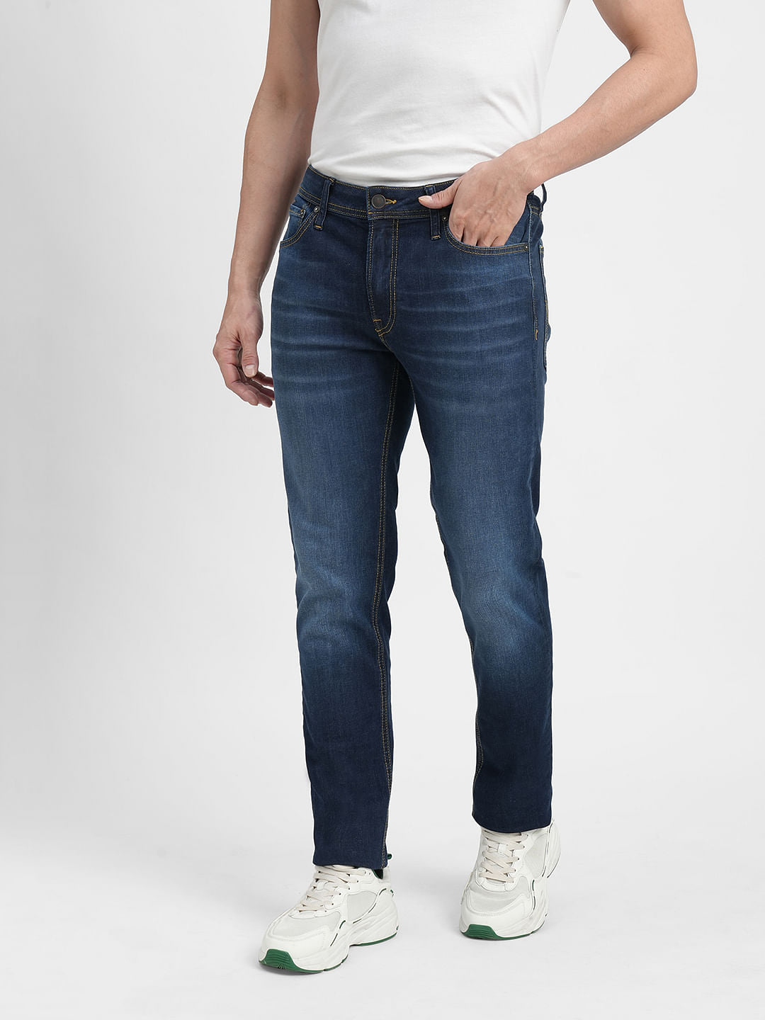 Dark Blue Low Rise Ben Skinny Jeans