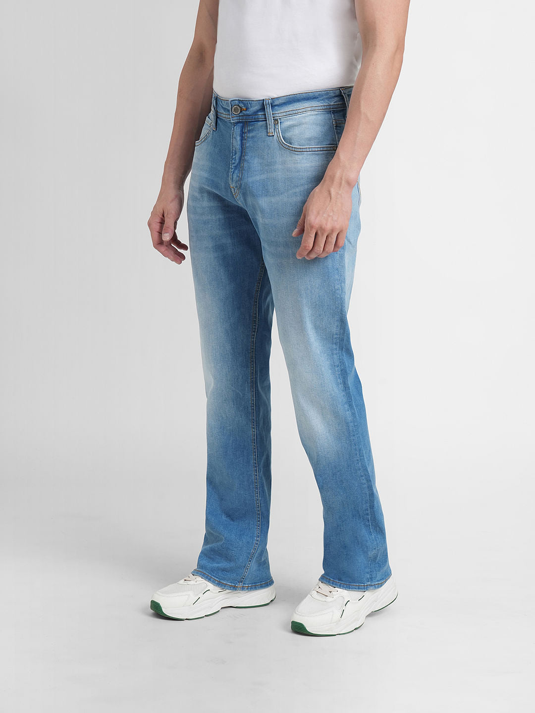 Light Blue High Rise Bootcut Jeans