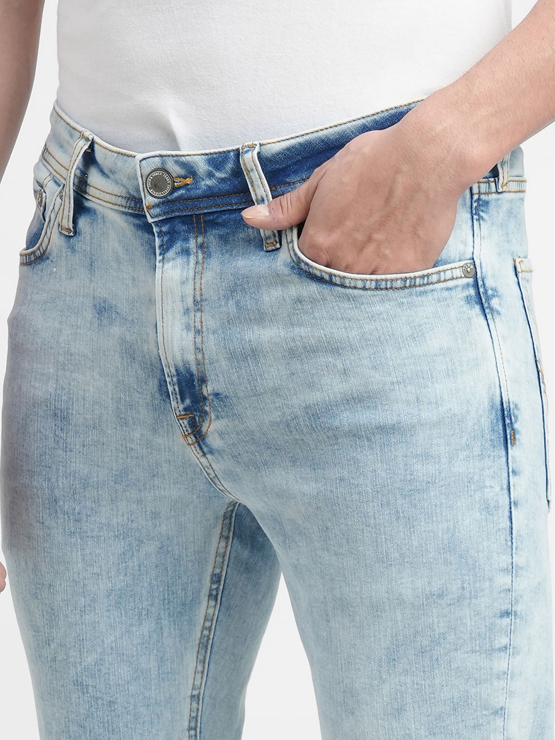 Light Blue Low Rise Ben Skinny Jeans