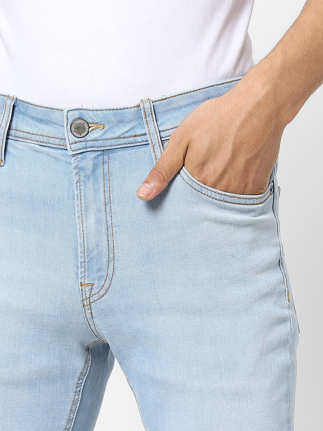 Light Blue Low Rise Ben Skinny Jeans