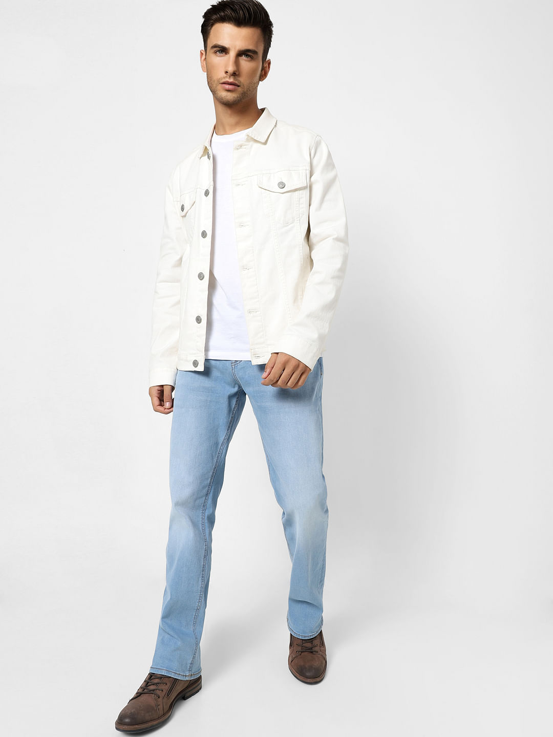 Light Blue High Rise Bootcut Jeans