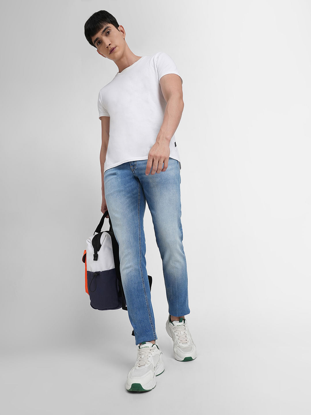 Light Blue Low Rise Glenn Slim Jeans - 28/30