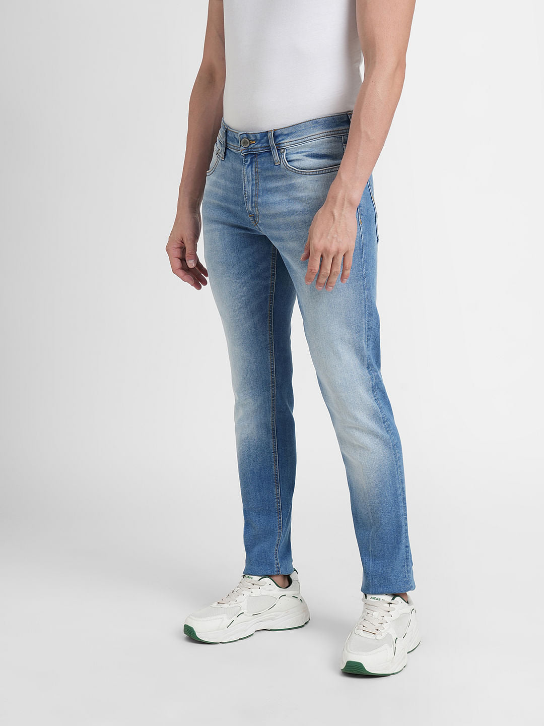 Light Blue Low Rise Glenn Slim Jeans