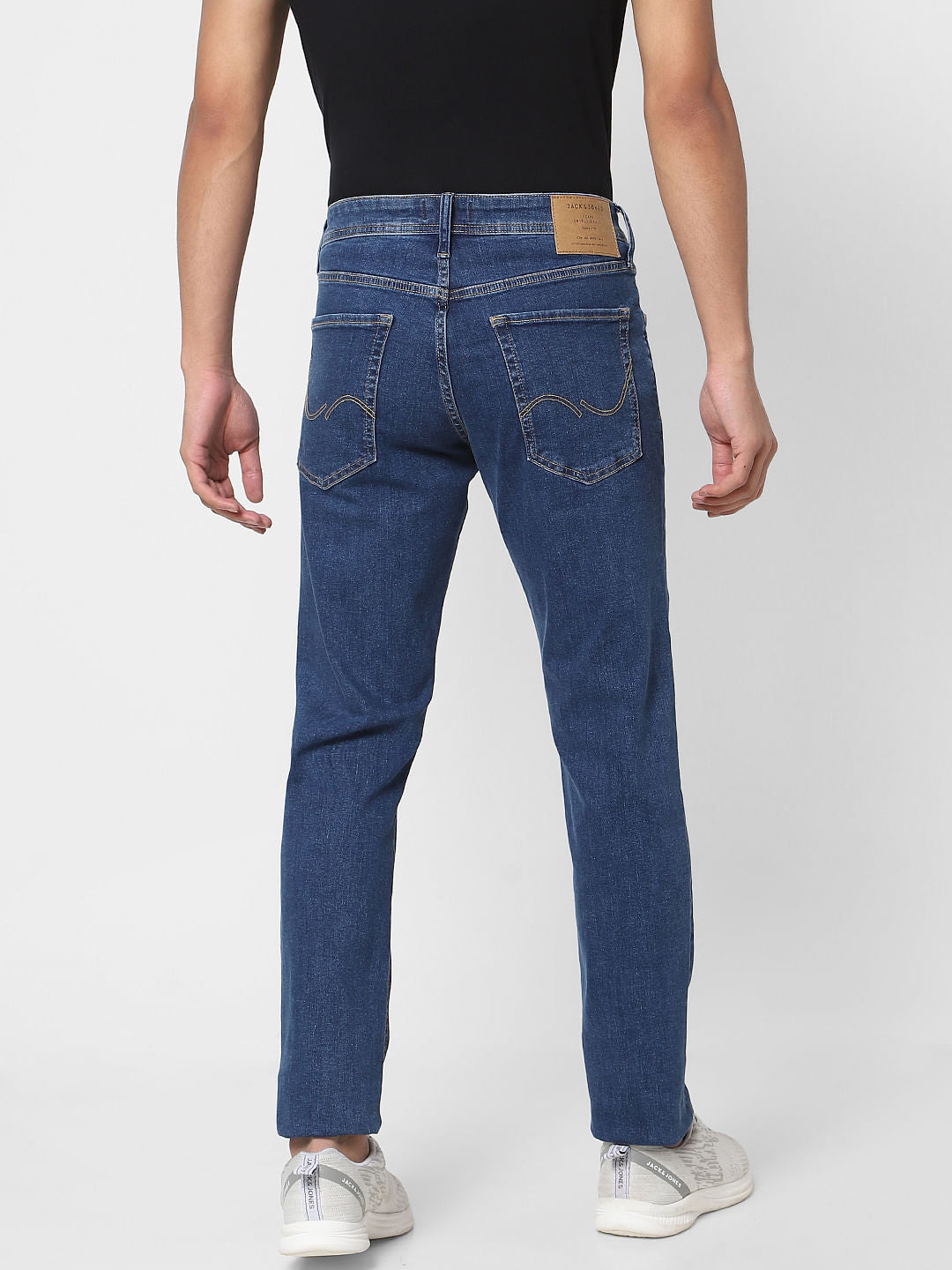 Blue Low Rise Glenn Slim Jeans