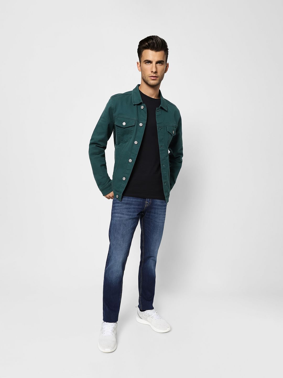Blue Low Rise Glenn Slim Jeans - 28/30