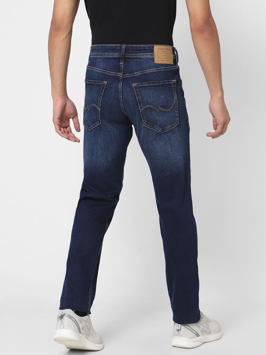 Blue Low Rise Glenn Slim Jeans