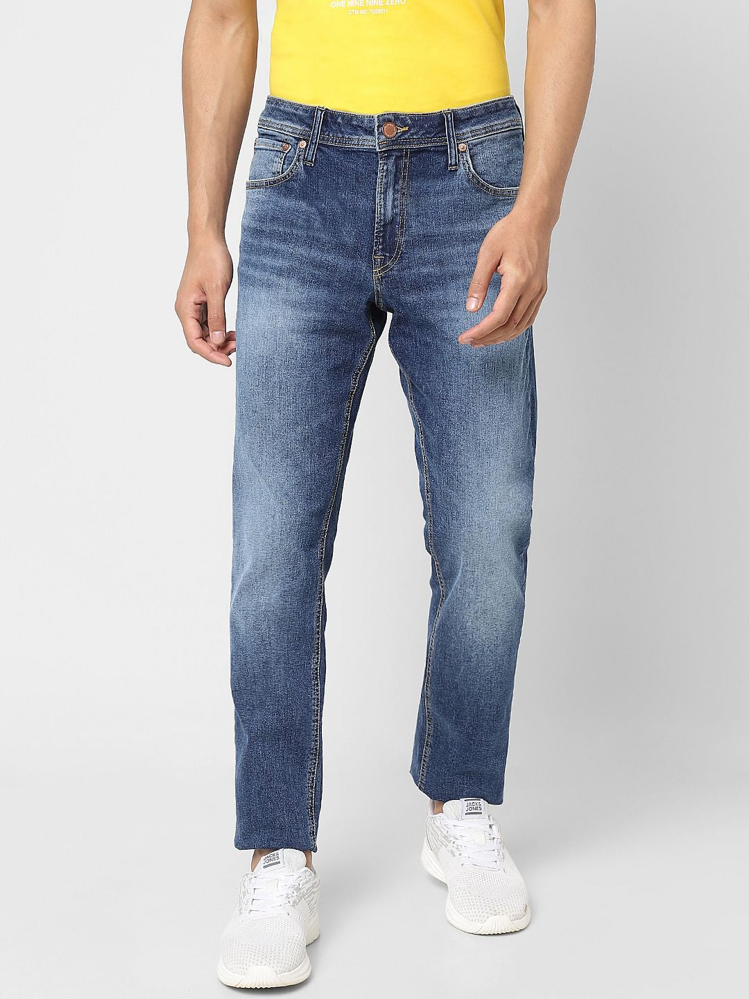 Blue Low Rise Glenn Slim Jeans