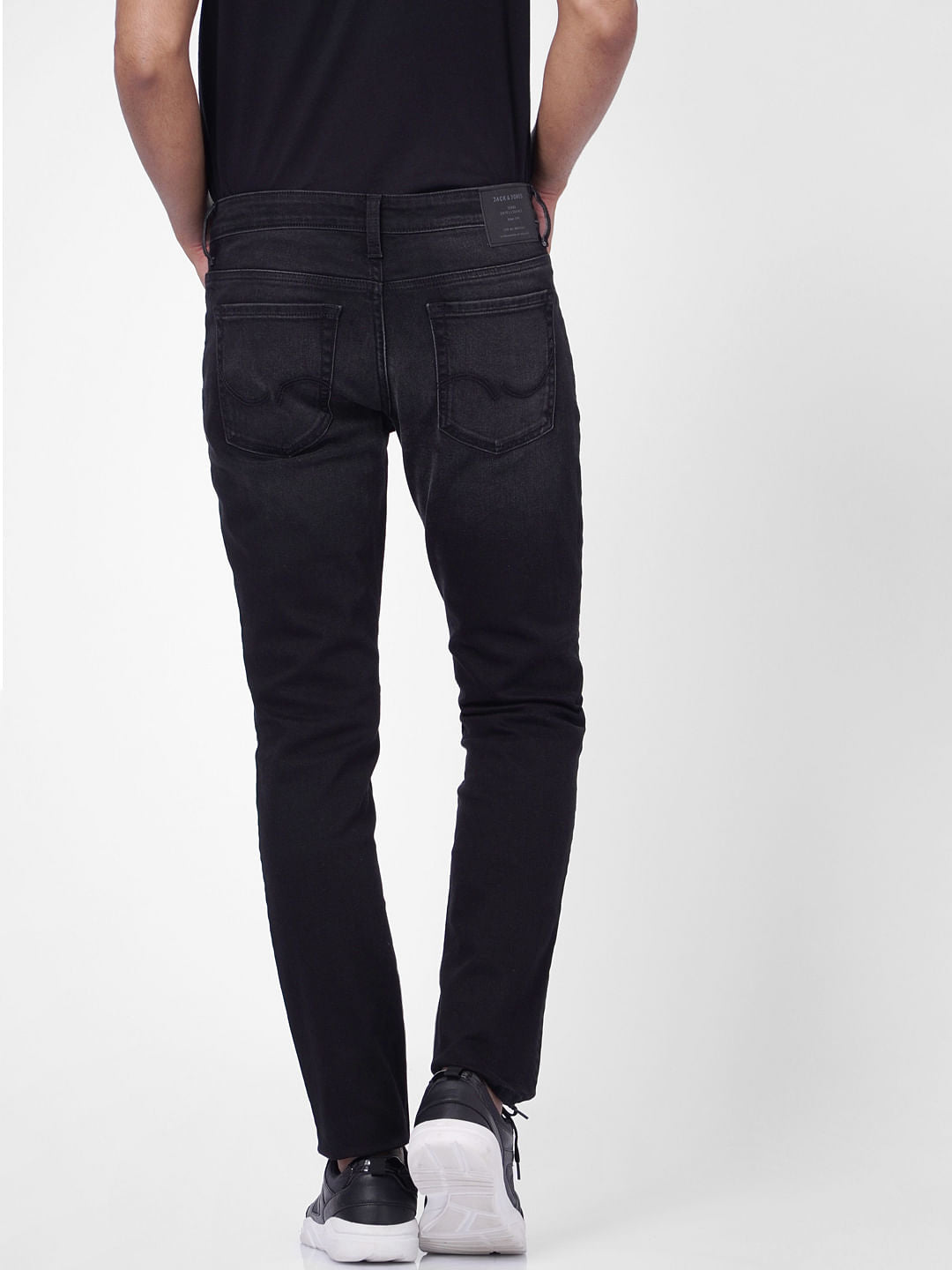 Black Low Rise Glenn Slim Fit Jeans