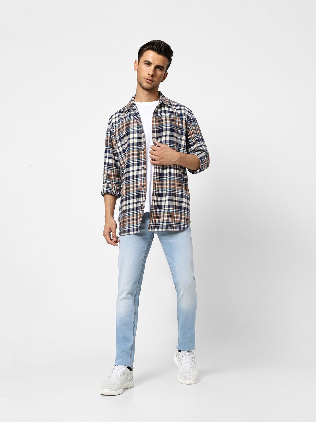 Light Blue Low Rise Ben Skinny Jeans - 28/30