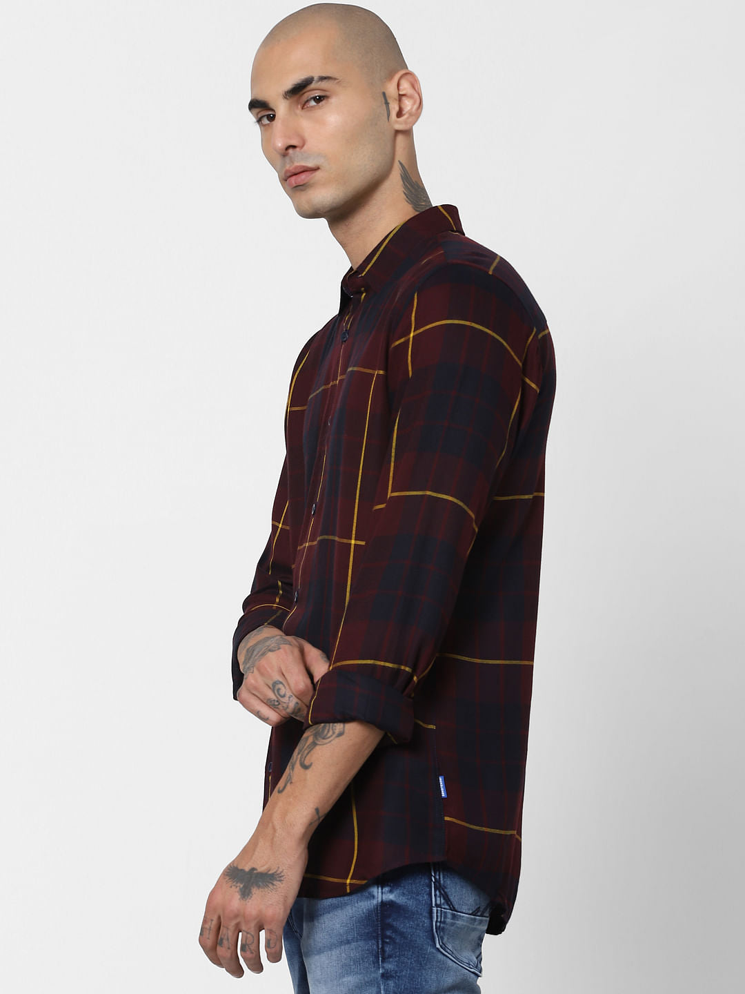 Red Check Full Sleeves Shirt