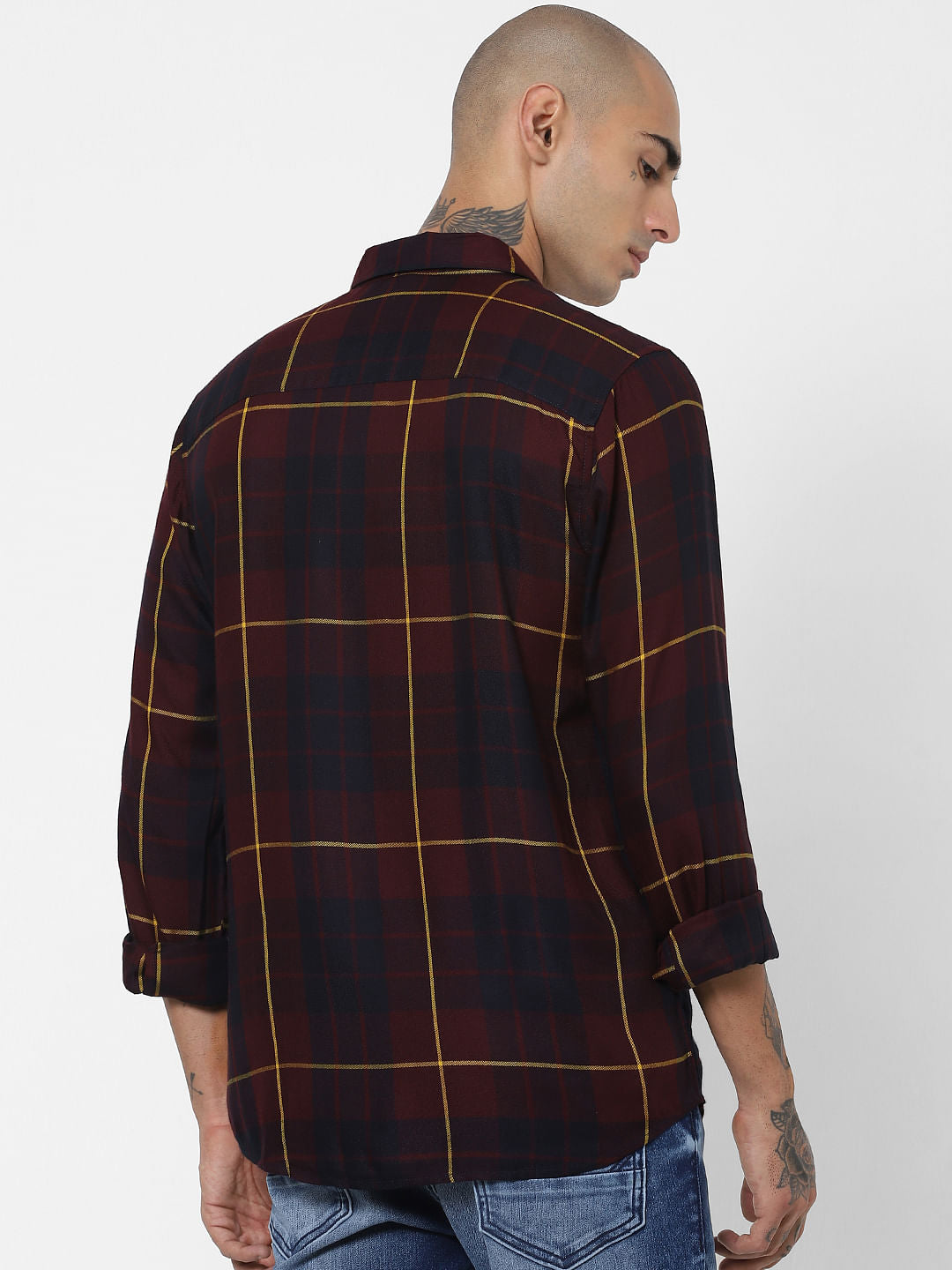 Red Check Full Sleeves Shirt