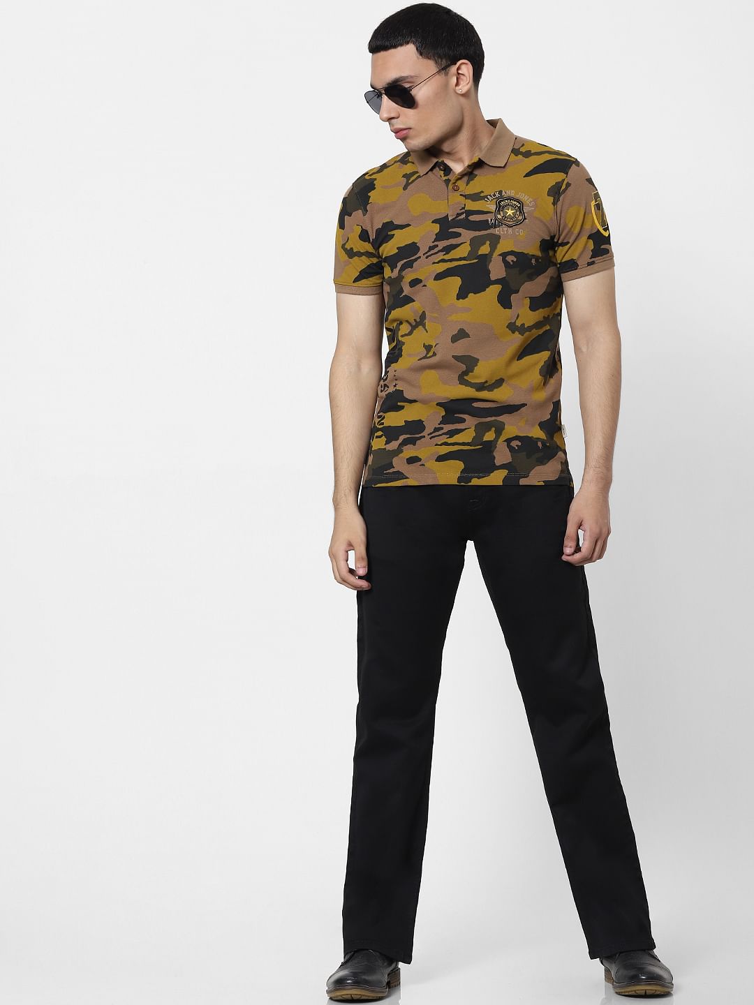 Black High Rise Bootcut Jeans