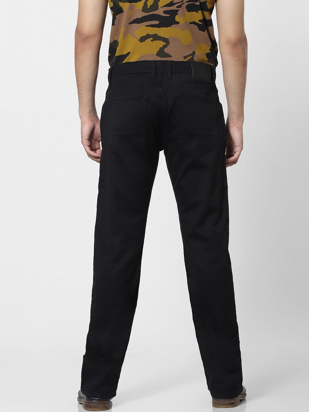 Black High Rise Bootcut Jeans