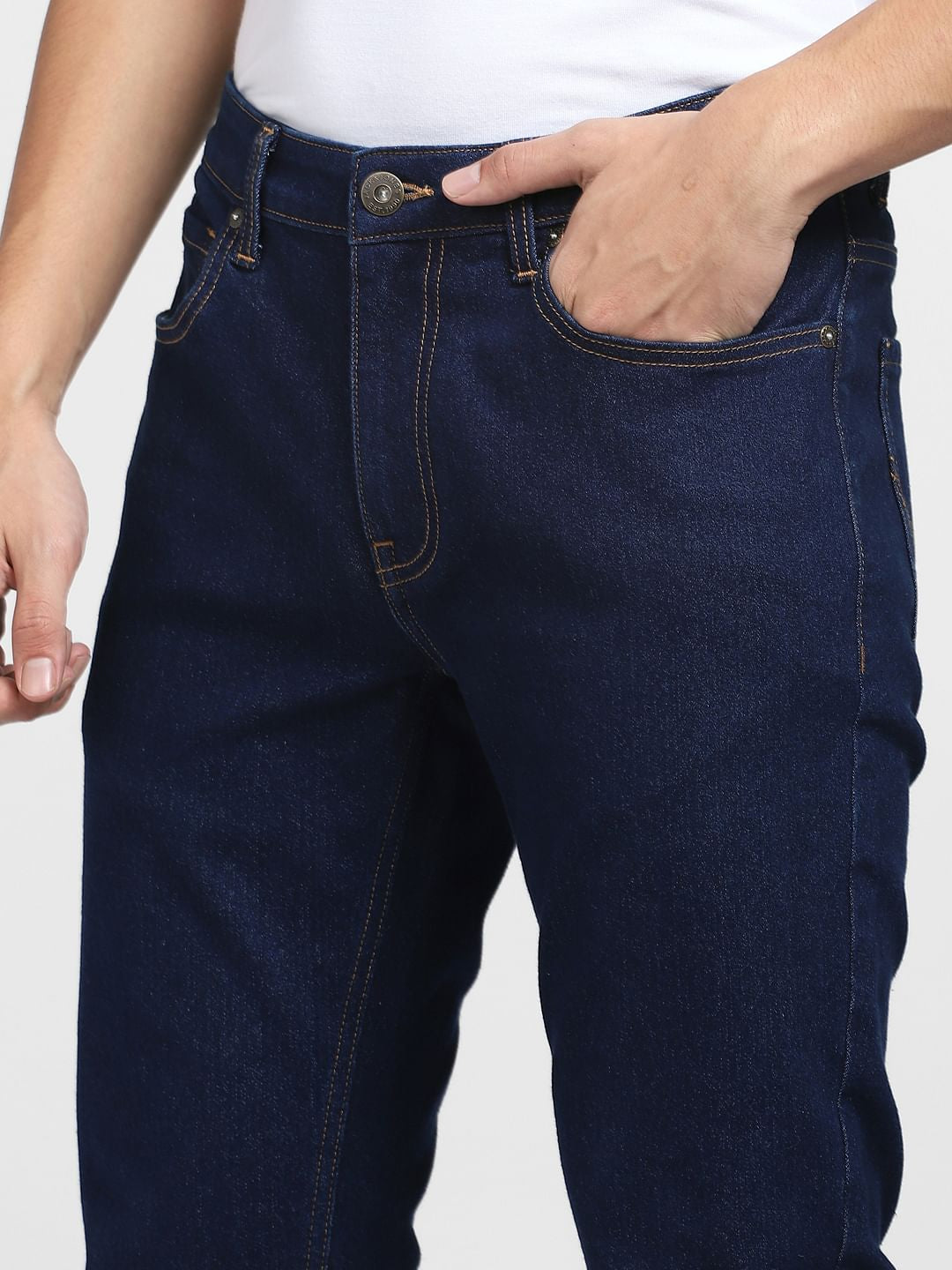 Dark Blue Low Rise Ben Skinny Fit Jeans