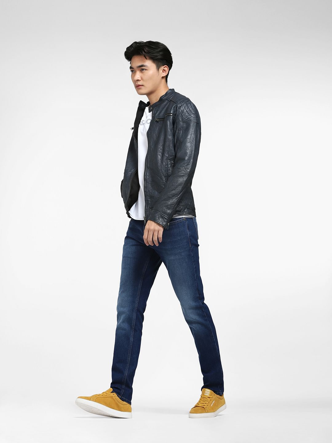 Blue Low Rise Ben Skinny Fit Jeans