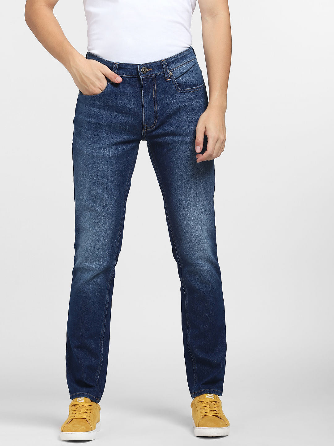 Blue Low Rise Ben Skinny Fit Jeans