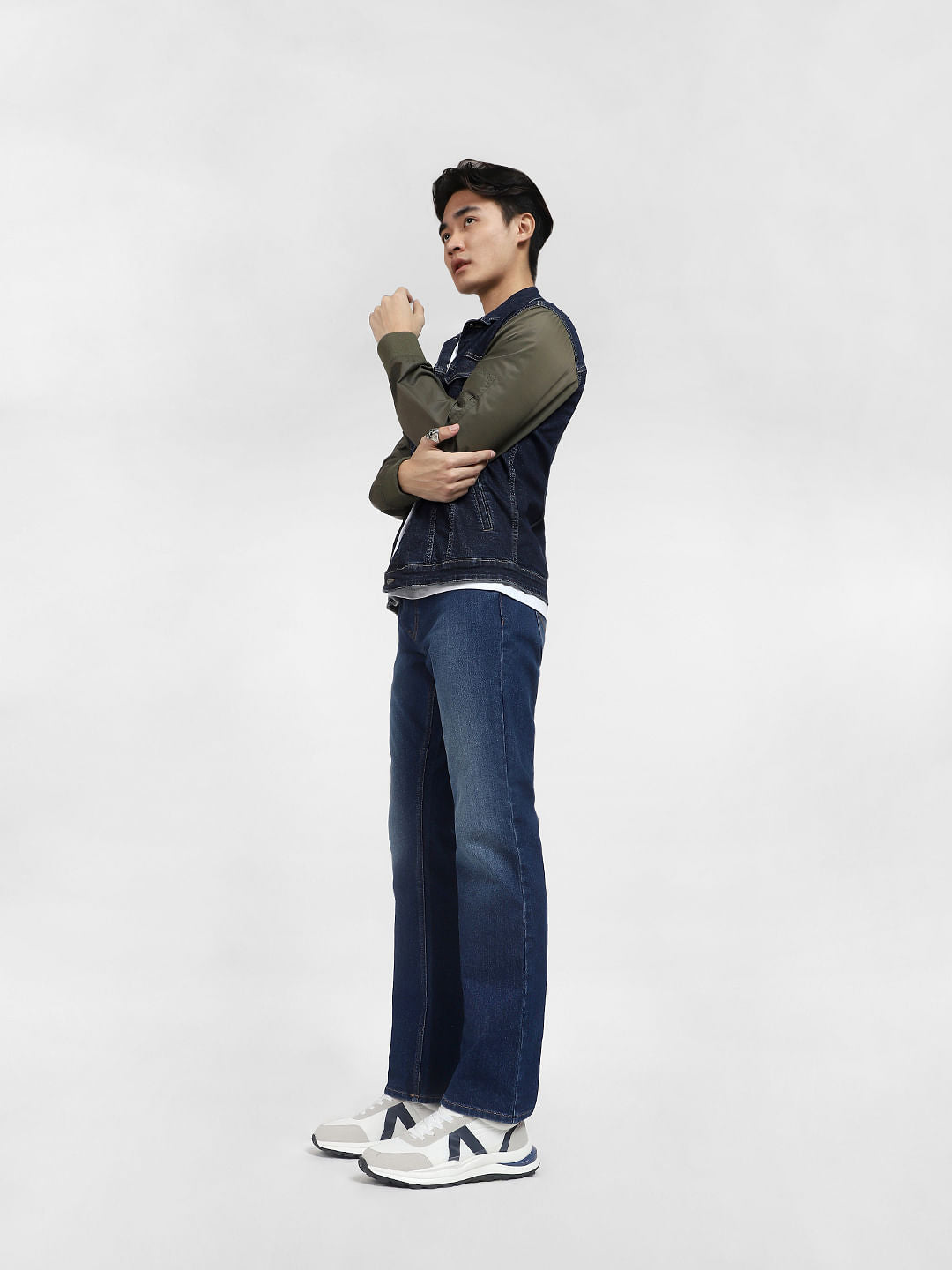Light Blue Mid Rise Clark Regular Fit Jeans - 28/30