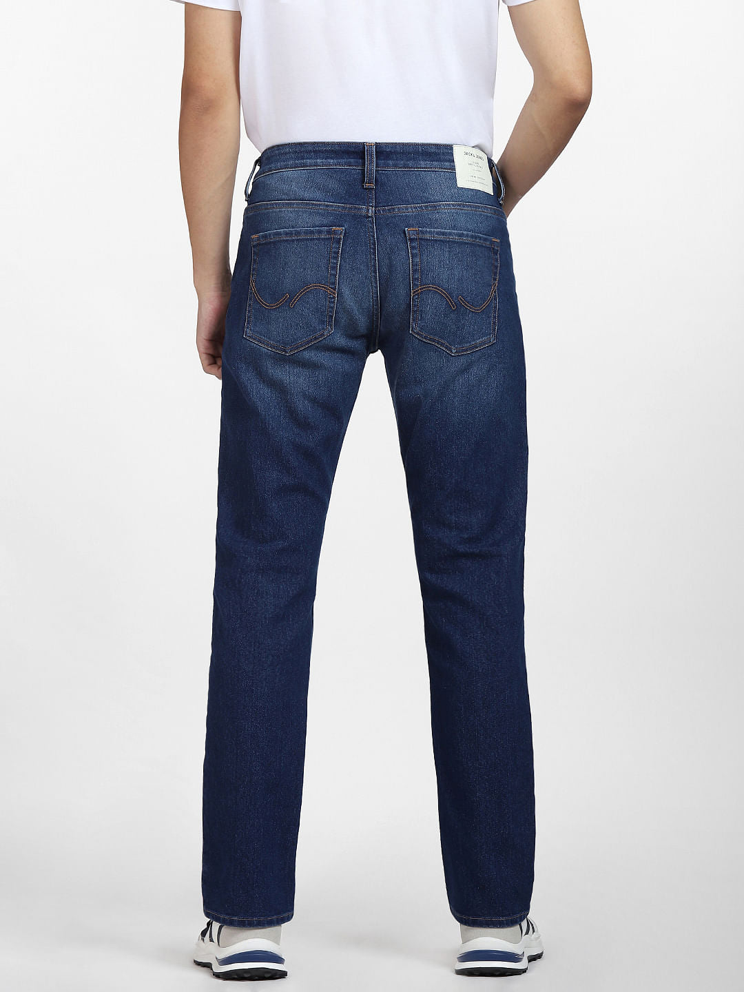 Light Blue Mid Rise Clark Regular Fit Jeans