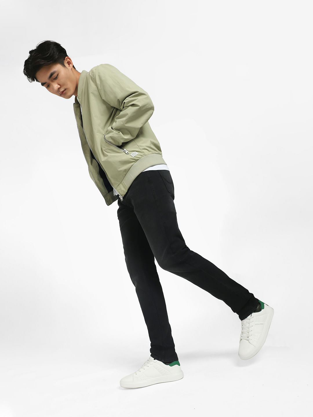 Black Low Rise Washed Ben Skinny Fit Jeans - 28/30