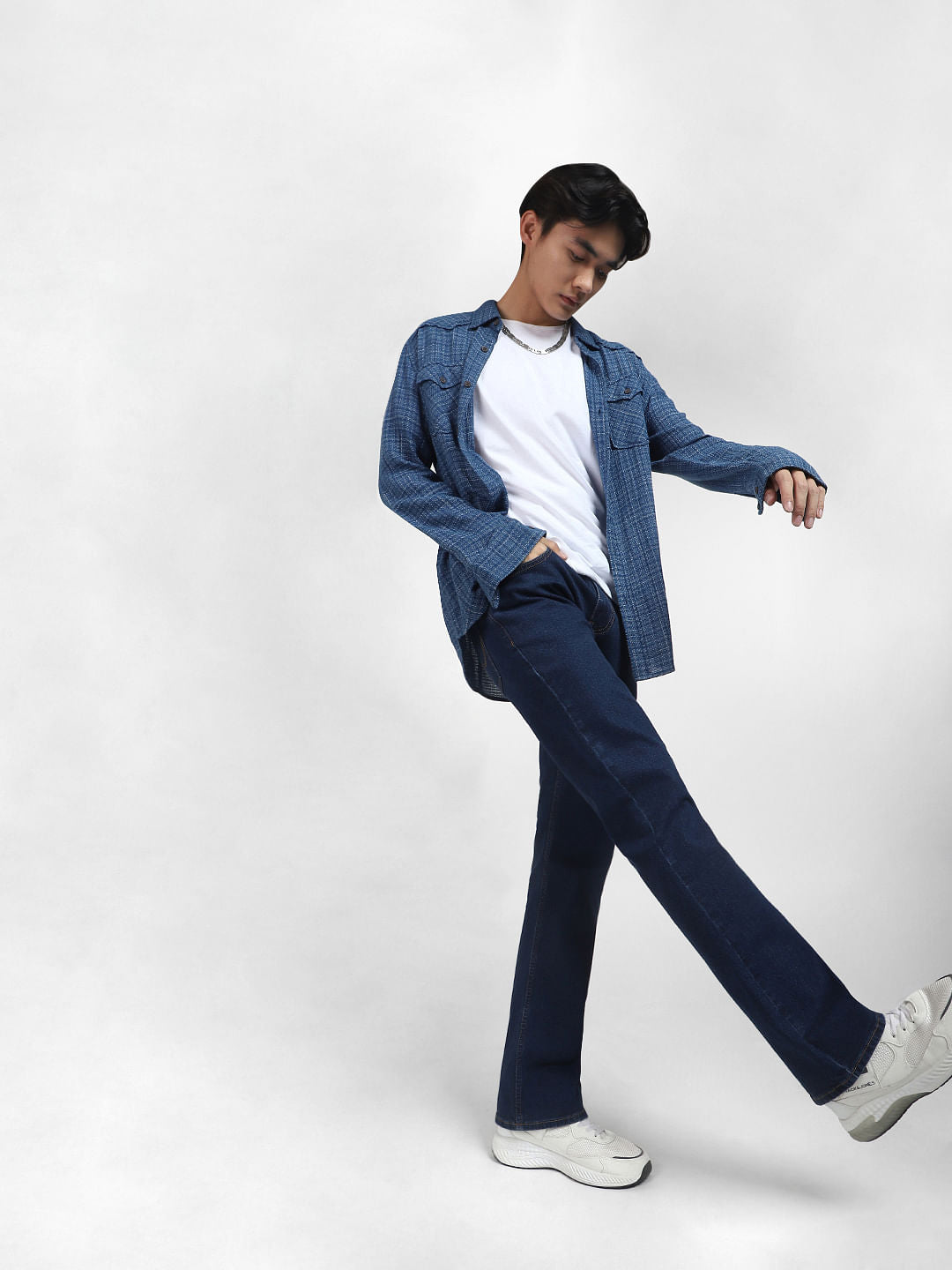 Blue High Rise Ray Bootcut Jeans - 28/30