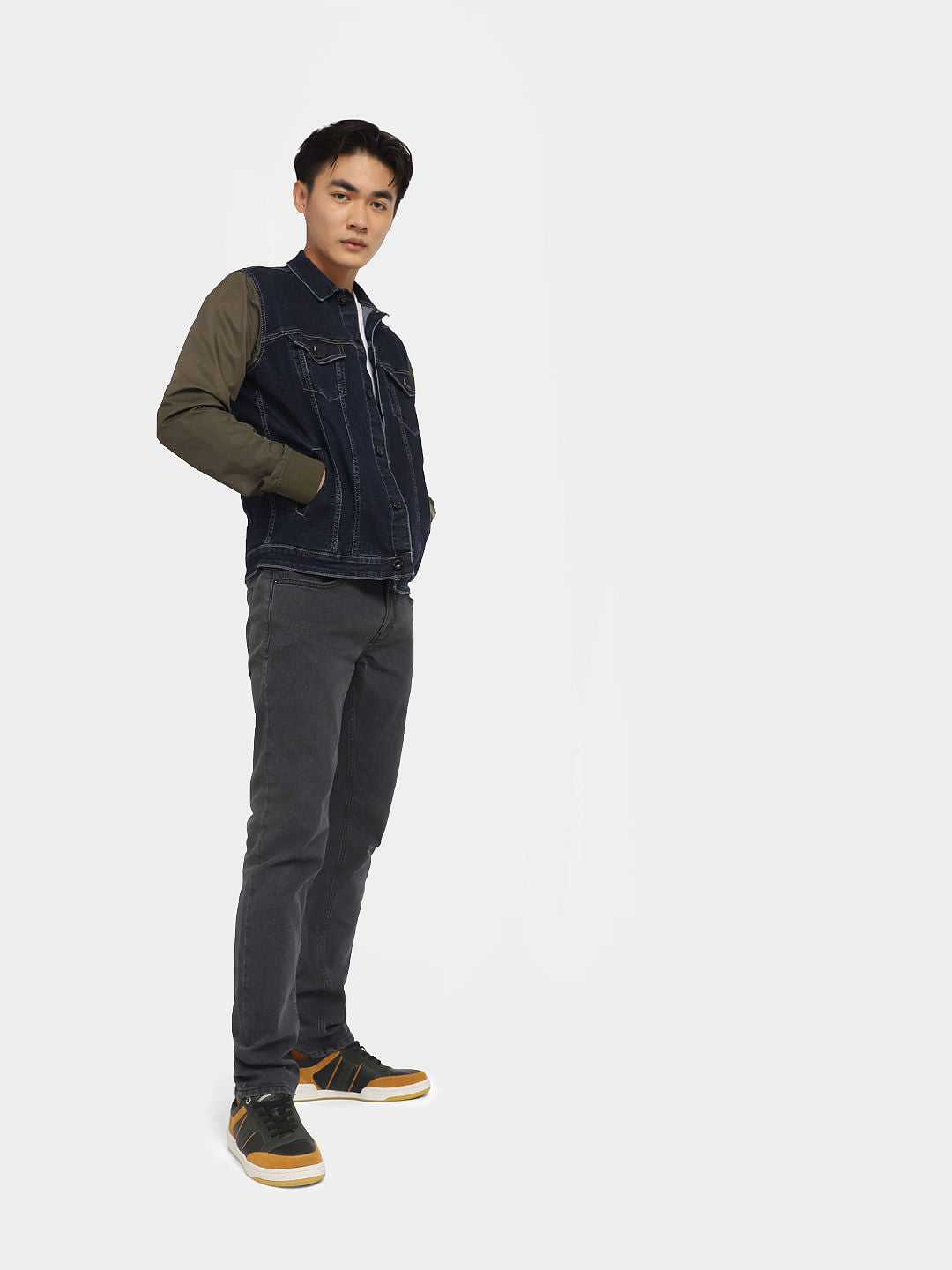 Dark Grey Low Rise Ben Skinny Jeans