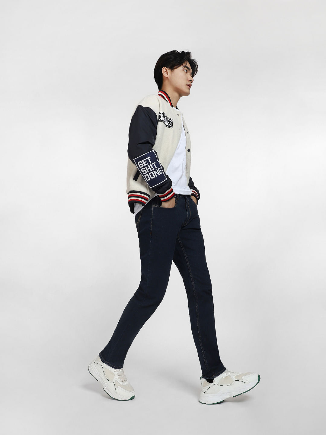Dark Blue Low Rise Glenn Slim Fit Jeans - 28/30