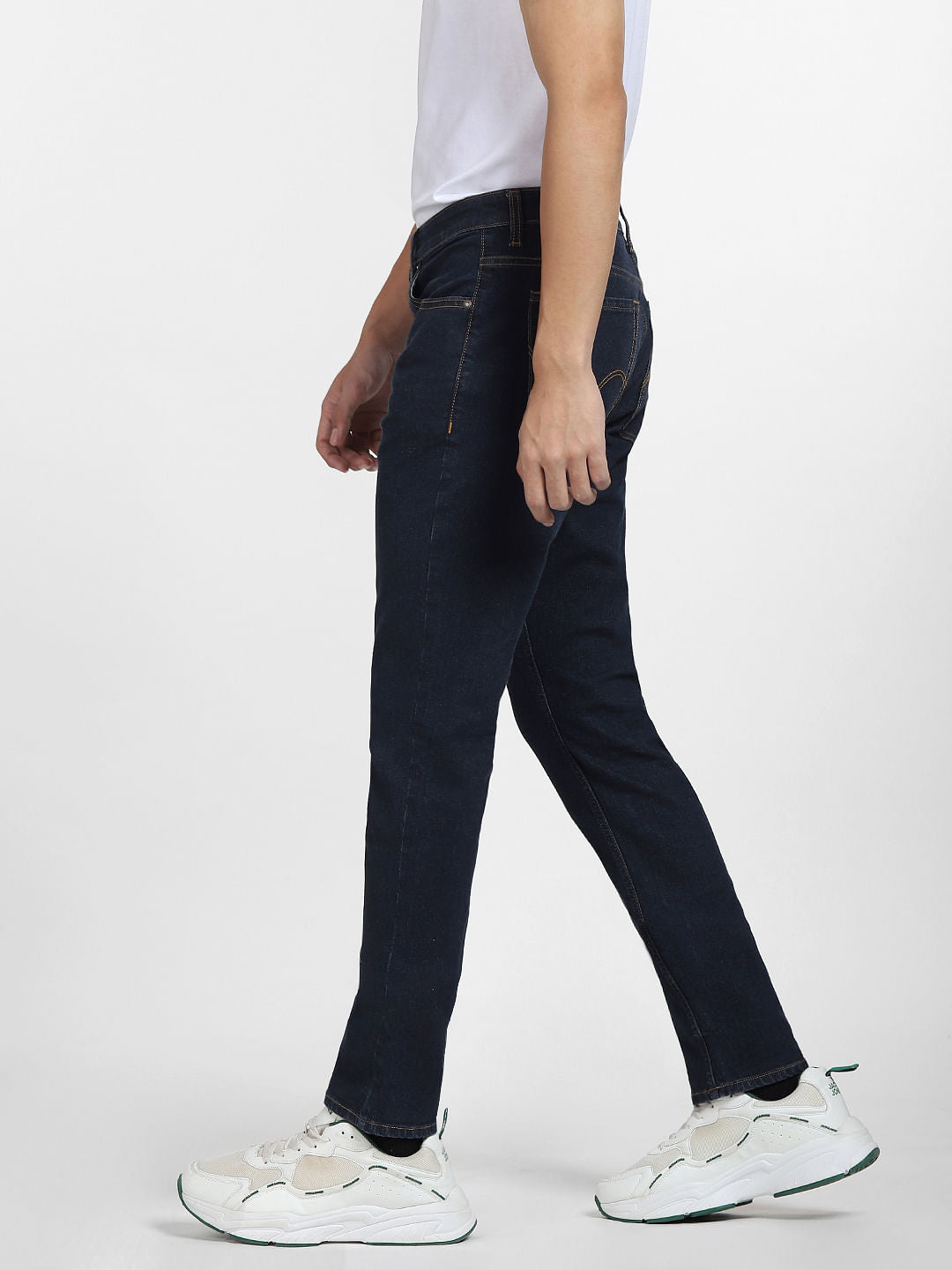 Dark Blue Low Rise Glenn Slim Fit Jeans
