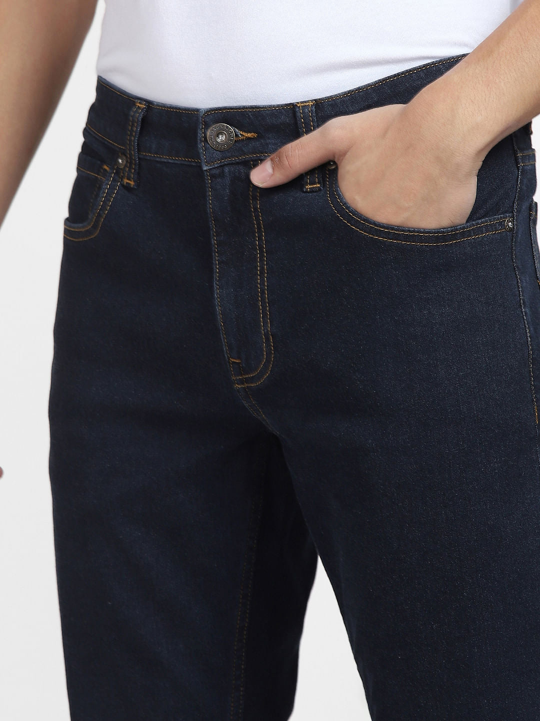 Dark Blue Low Rise Glenn Slim Fit Jeans
