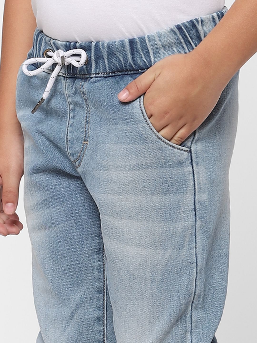 Boys Light Blue Jogger Jeans